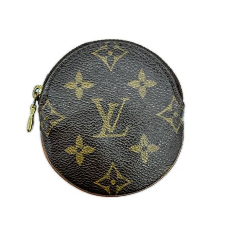 LOUIS VUITTON ルイヴィトン コインケース モノグラム ポルト モネ・ロン ファスナー一部破損有 M61926 ブラウン