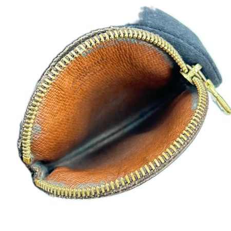 LOUIS VUITTON ルイヴィトン コインケース モノグラム ポルト モネ・ロン ファスナー一部破損有 M61926 ブラウン