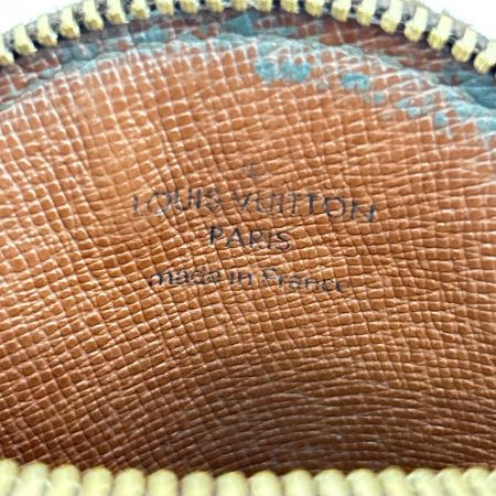 LOUIS VUITTON ルイヴィトン コインケース モノグラム ポルト モネ・ロン ファスナー一部破損有 M61926 ブラウン