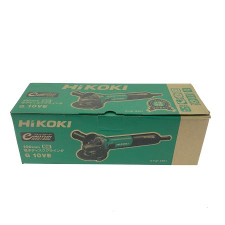 HiKOKI ハイコーキ 電動工具 コード式 100V 100mm 細径 ディスクグラインダ G10VE グリーン