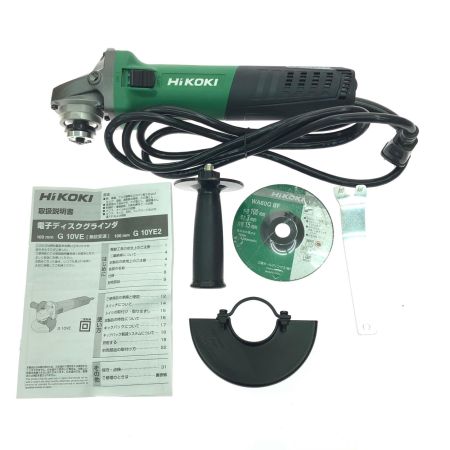 HiKOKI ハイコーキ 電動工具 コード式 100V 100mm 細径 ディスクグラインダ G10VE グリーン