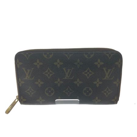LOUIS VUITTON ルイヴィトン ユニセックス ラウンドファスナー 長財布 モノグラム ジッピーオーガナイザー M60002 ブラウン
