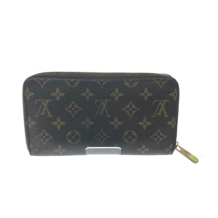 LOUIS VUITTON ルイヴィトン ユニセックス ラウンドファスナー 長財布 モノグラム ジッピーオーガナイザー M60002 ブラウン
