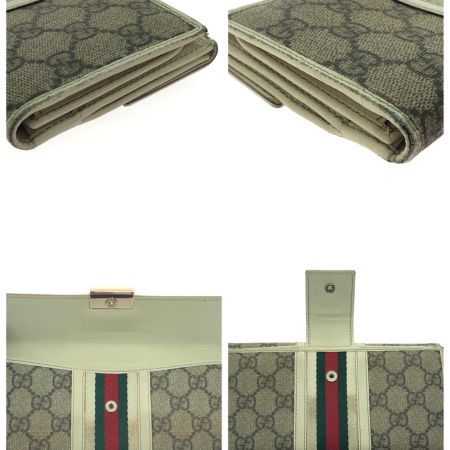 GUCCI グッチ レディース 二つ折り長財布 シェリーライン GG柄 GGキャンバス