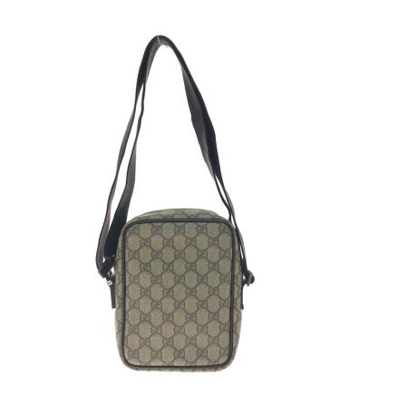 GUCCI グッチ レディース ショルダーバッグ 斜め掛け GGスプリーム コーティングキャンバス ブラウン