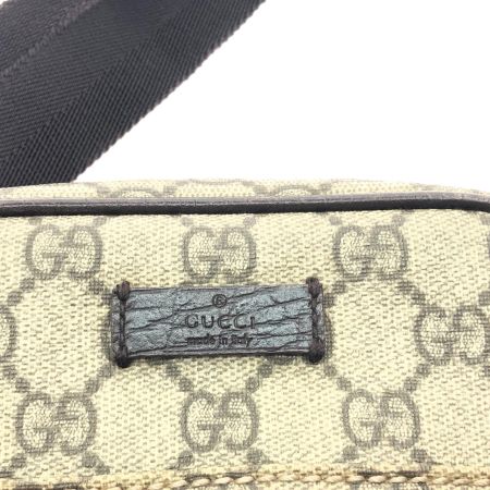 GUCCI グッチ レディース ショルダーバッグ 斜め掛け GGスプリーム コーティングキャンバス ブラウン