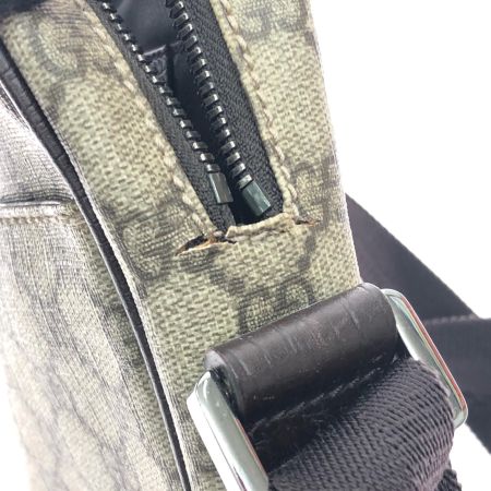 GUCCI グッチ レディース ショルダーバッグ 斜め掛け GGスプリーム コーティングキャンバス ブラウン