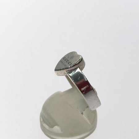 GUCCI グッチ レディース シルバーリング SV925 ハートモチーフ 立体ハート 9号 5.4g