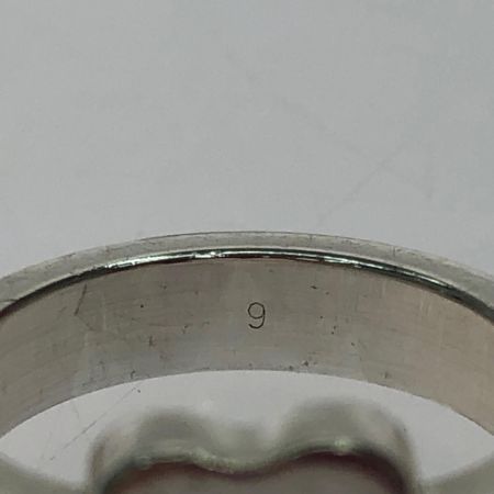 GUCCI グッチ レディース シルバーリング SV925 ハートモチーフ 立体ハート 9号 5.4g