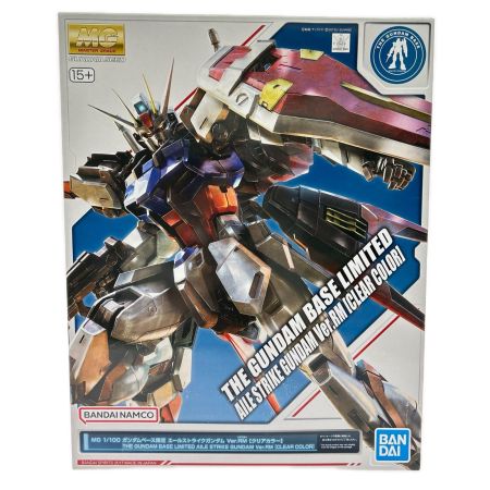 BANDAI バンダイ 1/100 MG GAT-X105+AQM/E-X01 エールストライクガンダム Ver.RM クリアカラー 「機動戦士ガンダムSEED」 ガンダムベース限定