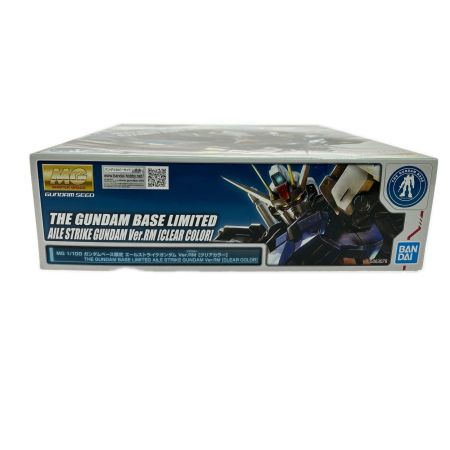 BANDAI バンダイ 1/100 MG GAT-X105+AQM/E-X01 エールストライクガンダム Ver.RM クリアカラー 「機動戦士ガンダムSEED」 ガンダムベース限定