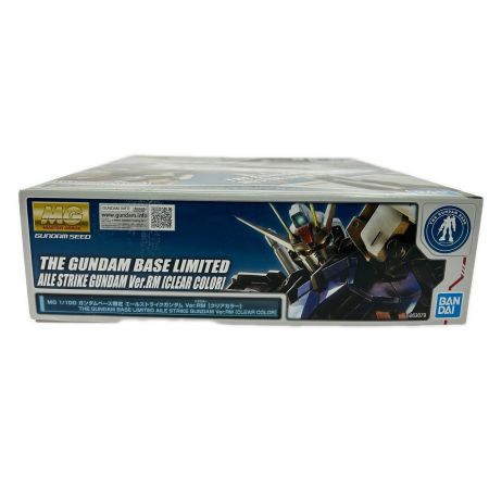 BANDAI バンダイ 1/100 MG GAT-X105+AQM/E-X01 エールストライクガンダム Ver.RM クリアカラー 「機動戦士ガンダムSEED」 ガンダムベース限定