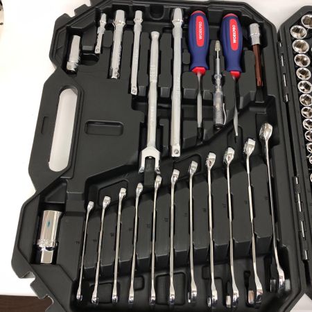 WORKPRO ハンドツール ソケットレンチセット 123点 W003025AJ