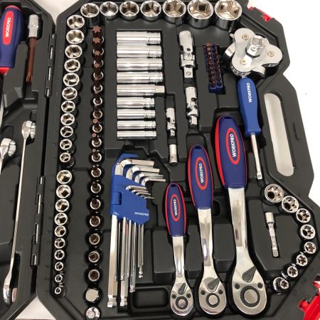 WORKPRO ハンドツール ソケットレンチセット 123点 W003025AJ
