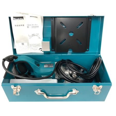 MAKITA マキタ 電動工具 コード式 100V 13mm 電気ボーラー アタッチメント・ケース付 6305AW ブルー