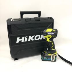 HiKOKI ハイコーキ 36V コードレスインパクトドライバ 充電器・充電池2個・ケース付 PSEマーク有 WH36DD スパイダーイエロー Aランク