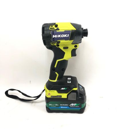 HiKOKI ハイコーキ 36V コードレスインパクトドライバ 充電器・充電池2個・ケース付 PSEマーク有 WH36DD スパイダーイエロー