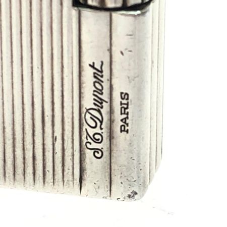 S.T.Dupont エステーデュポン ギャツビー ヴァーティカル ライン ガスライター ライター シルバーカラー 着火確認済