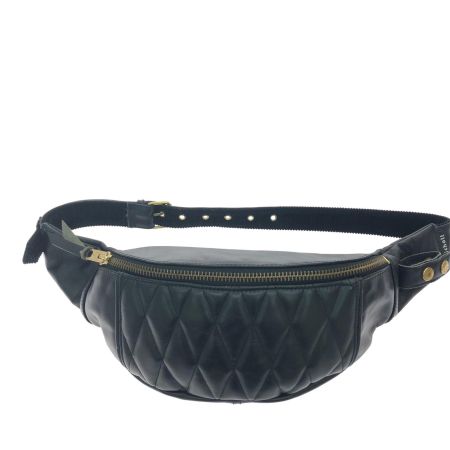 Schott ショット メンズ ウエストポーチ ボディバッグ クラシック キルティング レザー 5976008 ブラック