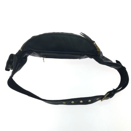 Schott ショット メンズ ウエストポーチ ボディバッグ クラシック キルティング レザー 5976008 ブラック