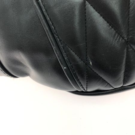 Schott ショット メンズ ウエストポーチ ボディバッグ クラシック キルティング レザー 5976008 ブラック