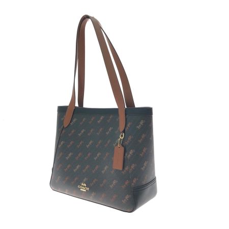 COACH コーチ レディース トートバッグ ショルダートート アウトレット ホース アンド キャリッジ ドットプリント C4061 ブラウン