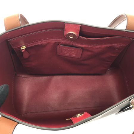 COACH コーチ レディース トートバッグ ショルダートート アウトレット ホース アンド キャリッジ ドットプリント C4061 ブラウン