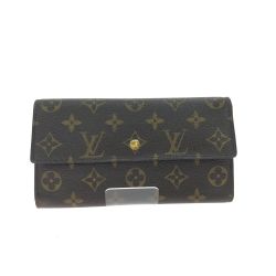 LOUIS VUITTON ルイヴィトン レディース 三つ折り長財布 モノグラム ポルトフォイユインターナショナル M61217 ブラウン Bランク