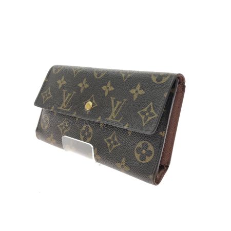 LOUIS VUITTON ルイヴィトン レディース 三つ折り長財布 モノグラム ポルトフォイユインターナショナル M61217 ブラウン
