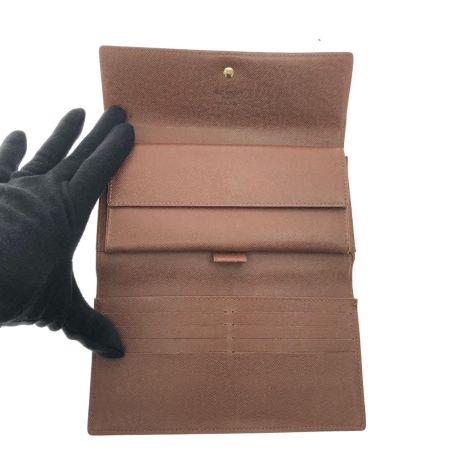 LOUIS VUITTON ルイヴィトン レディース 三つ折り長財布 モノグラム ポルトフォイユインターナショナル M61217 ブラウン