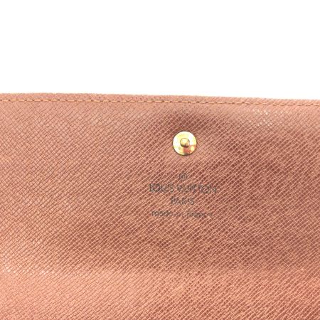 LOUIS VUITTON ルイヴィトン レディース 三つ折り長財布 モノグラム ポルトフォイユインターナショナル M61217 ブラウン