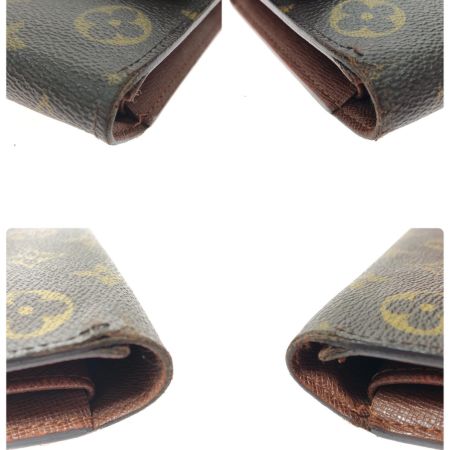 LOUIS VUITTON ルイヴィトン レディース 三つ折り長財布 モノグラム ポルトフォイユインターナショナル M61217 ブラウン