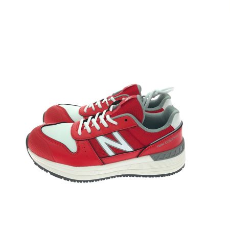 NEW BALANCE ニュー・バランス スニーカー 安全靴 セントルイス JSAA A種 プロスニーカー 作業靴 24.5cm 2601 レッド