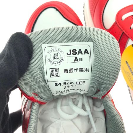 NEW BALANCE ニュー・バランス スニーカー 安全靴 セントルイス JSAA A種 プロスニーカー 作業靴 24.5cm 2601 レッド