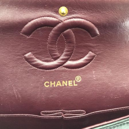 CHANEL シャネル レディース ショルダーバッグ ラムスキン Wフラップ マトラッセ25 ゴールドチェーン ブラック