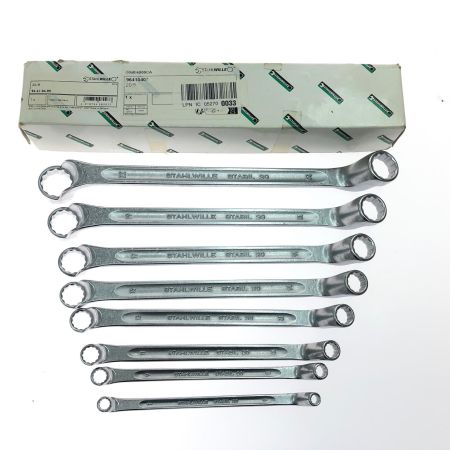 STAHLWILLE スタビレー ハンドツール メガネレンチセット 8本組 75度オフセット 4018754080977
