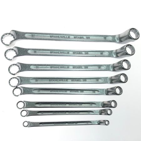 STAHLWILLE スタビレー ハンドツール メガネレンチセット 8本組 75度オフセット 4018754080977