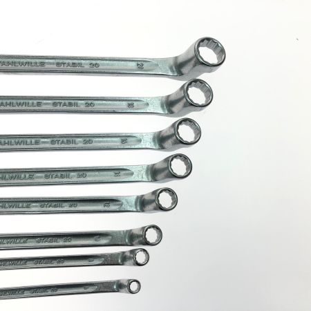 STAHLWILLE スタビレー ハンドツール メガネレンチセット 8本組 75度オフセット 4018754080977