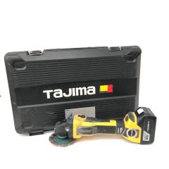 TAJIMA タジマ コードレス式 18V 充電式 グラインダー 充電器・充電池2個・ケース付 PSEマーク有 スイッチ固 PT-G100A イエロー Bランク