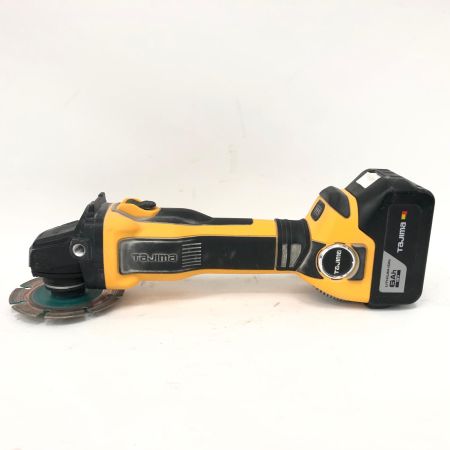 TAJIMA タジマ コードレス式 18V 充電式 グラインダー 充電器・充電池2個・ケース付 PSEマーク有 スイッチ固 PT-G100A イエロー