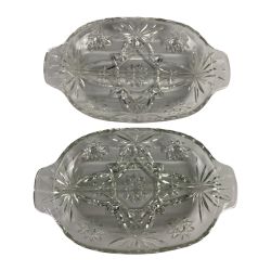 ■■ アンカーホッキング Anchor Hocking プレスカット プレート 2枚 Bランク