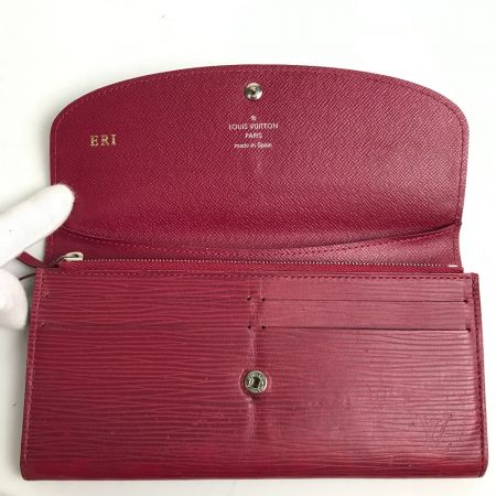  LOUIS VUITTON ルイヴィトン エピ ポルトフォイユ・エミリー イニシャル入り 二つ折り長財布  M60851 フューシャ