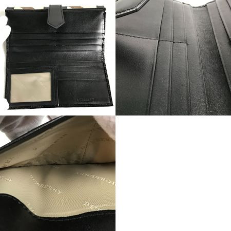  BURBERRY バーバリー 二つ折り長財布 ノバチェック PVC  SUPERNOVA BLACK
