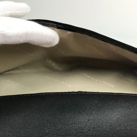  BURBERRY バーバリー 二つ折り長財布 ノバチェック PVC  SUPERNOVA BLACK