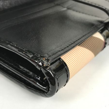  BURBERRY バーバリー 二つ折り長財布 ノバチェック PVC  SUPERNOVA BLACK