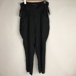 ■■ ヨウジヤマモト YOUJI YAMAMOTO サルエルパンツ サイズ1 FX-P07-301 ブラック Bランク