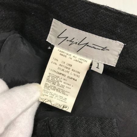  ヨウジヤマモト YOUJI YAMAMOTO サルエルパンツ サイズ1 FX-P07-301 ブラック