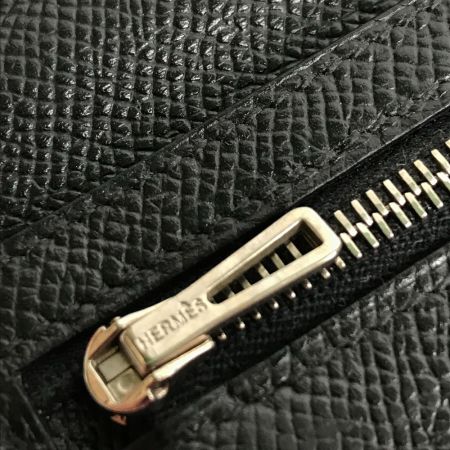  HERMES エルメス ベアンスフレ ヴォー・エプソン □R刻印 2014年製 二つ折り財布 ブラック