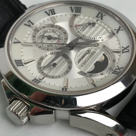  SEIKO セイコー キネティック ムーンフェイズ オートクォーツ 5D88-0AA0