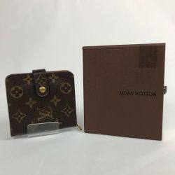 ■■ LOUIS VUITTON ルイヴィトン モノグラム コンパクトジップ 2つ折り財布  M61667 Bランク